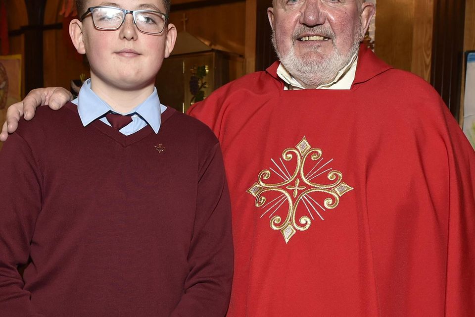 Eoin Cowman with the V Rev. Joseph Power PP.