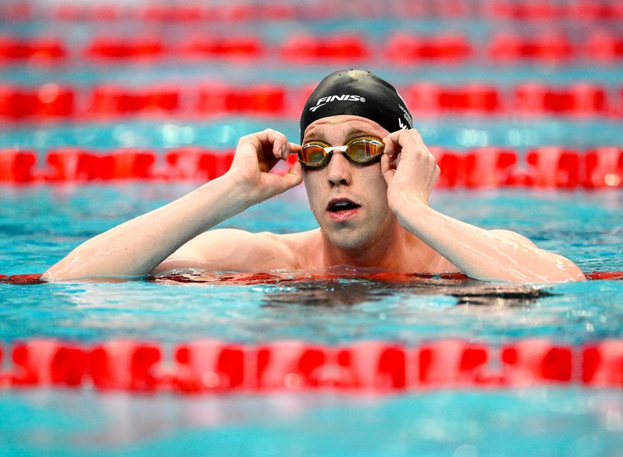 Daniel Wiffen after competing in the men's 400m freestyle final