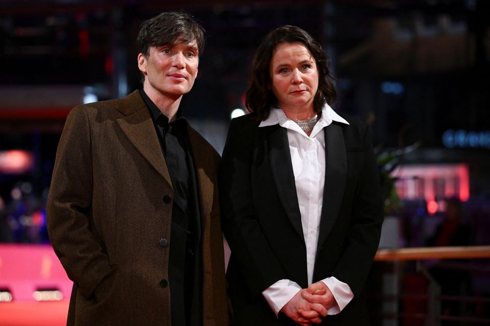 Miembros del reparto "Pequeñas cosas como esta" Cillian Murphy y Emily Watson asisten al estreno de la película "Pequeñas cosas como esta" Y la ceremonia de inauguración del 74º Festival Internacional de Cine de Berlín en Berlín, Alemania, el 15 de febrero de 2024. Fotografía: Annegret Hales/Reuters.