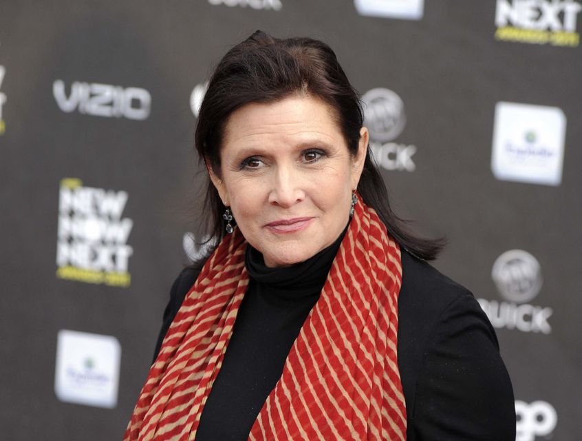 Carrie Fisher, who died in 2016, has been honoured with a Hollywood Walk of Fame star (AP Photo/Chris Pizzello, File)