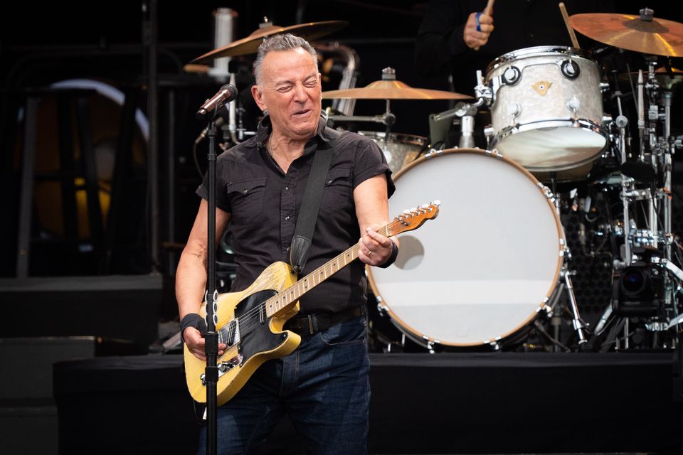 Bruce Springsteen and the E Street Band performing on stage at BST Hyde Park in London (James Manning/PA)