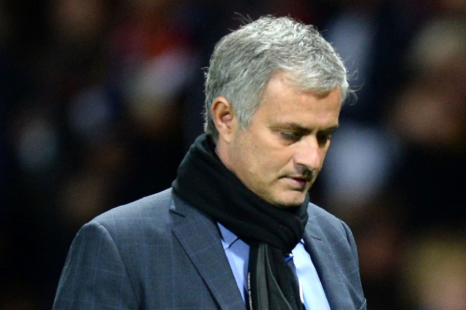 Chelsea manager Jose Mourinho, pictured, was unhappy with a point at Old Trafford