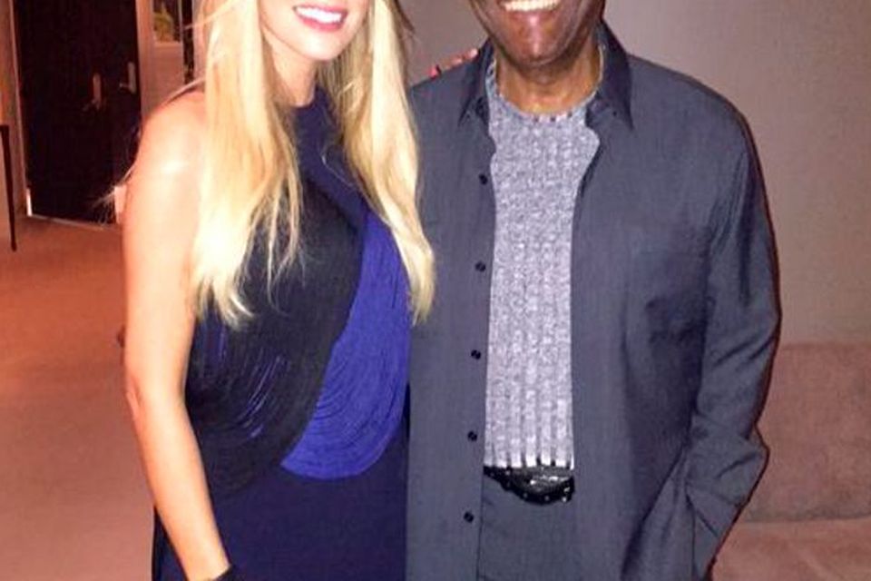 Claudine Keane with Pele
Pic: Twitter