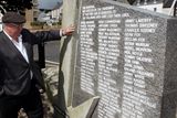 thumbnail: Tony O'Callaghan at the memorial dedicated to Killybegs fisherman who lost this lives at sea. Photo: Brian McDaid