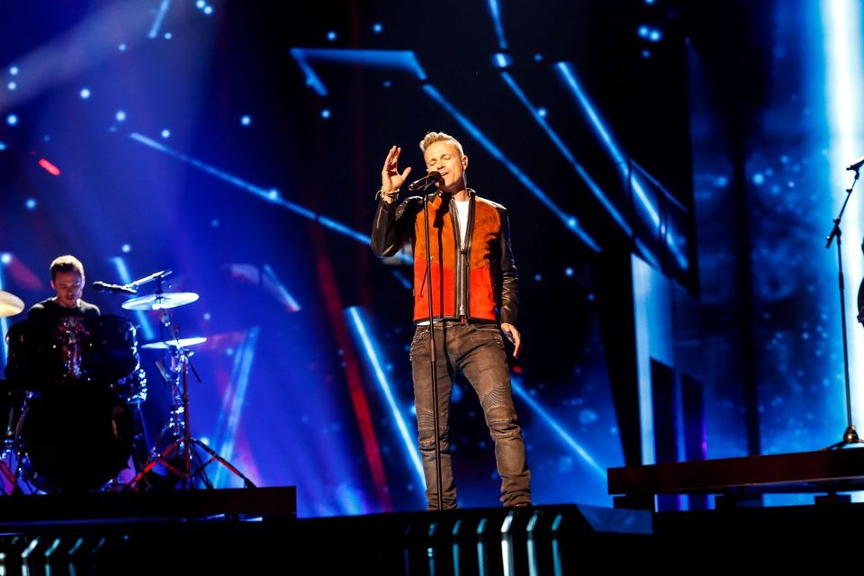 Nicky Byrne on stage