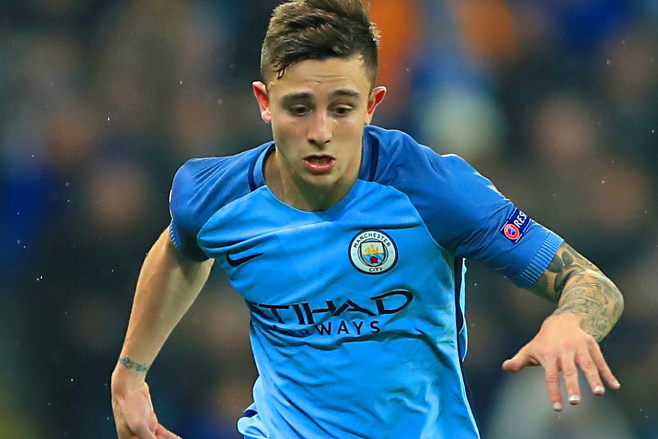 Pablo Maffeo is on loan at Girona from Manchester City