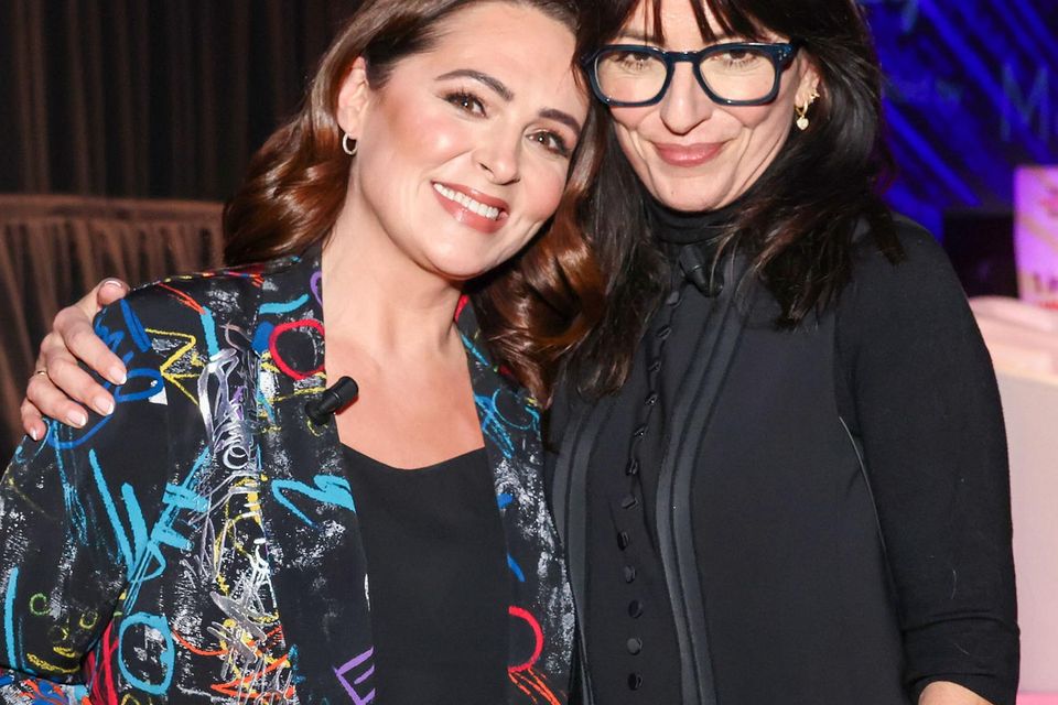 Gráinne Seoige and Davina McCall pictured at the National Menopause Summit. Pic: Marc O'Sullivan