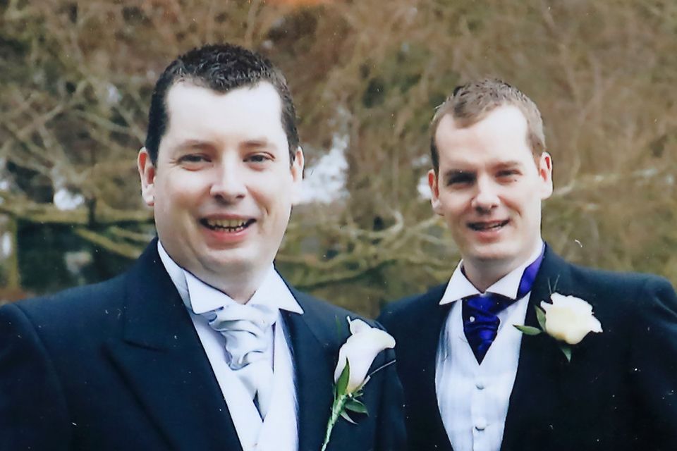 Brothers Fergus and Philip Brophy from Lough near Portarlington Co Laois, who both lost their lives in a scuba diving accident at the Portroe Dive Centre in Portroe quarry outside Nenagh Co Tipperary .
Photo: Frank McGrath