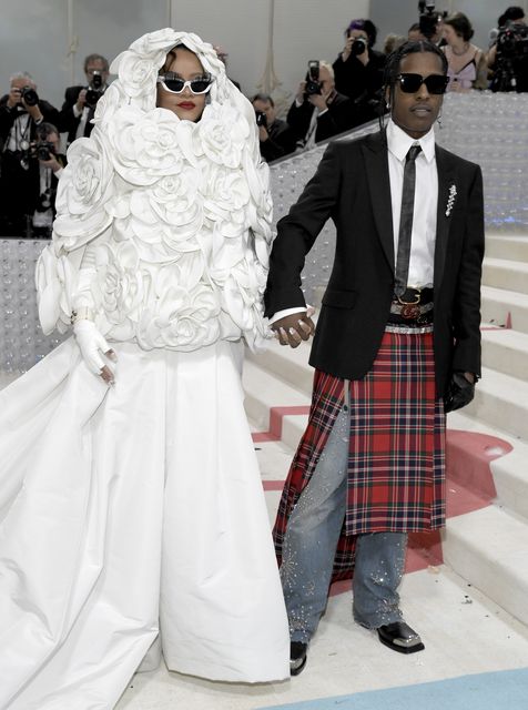 Rihanna (L) and Asap Rocky (Evan Agostini/AP)