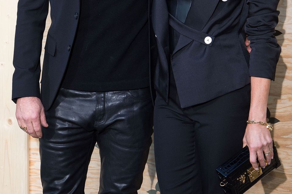 Jennifer Aniston Wears a Leather Bustier to Celebrate Louis