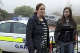 thumbnail: Red Rock on TV3: Gardai Angela Tyrell (Andrea Irvine) and Sharon Cleere (Jane McGrath) on a house call