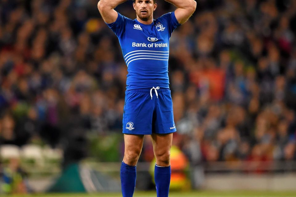 Rob Kearney, reacts to his side Leinster's 23 - 34 loss to rivals Munster. Picture credit: Stephen McCarthy / SPORTSFILE