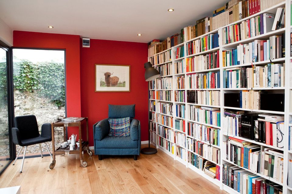 Home library in the back garden
