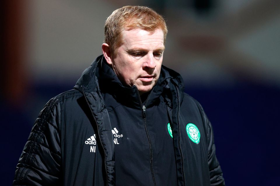 Neil Lennon was refused entry to Rangers' Ibrox stadium for tonight's Europa LEague clash with Lyon. Photo: Jeff Holmes/PA Wire.