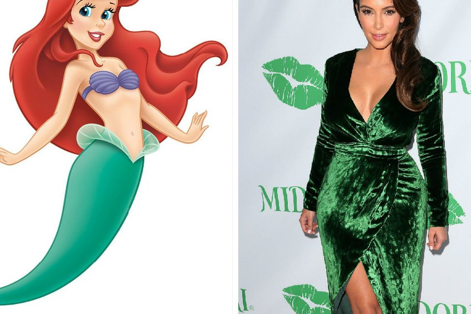 Eight times Kim Kardashian looked exactly like a real life Disney Princess  | Irish Independent