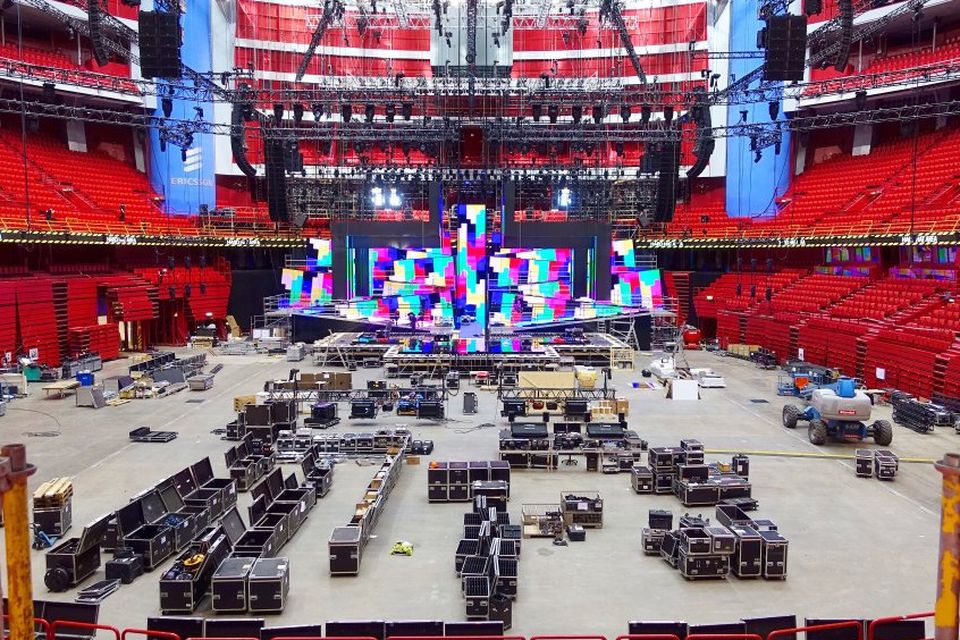 This year's Eurovision stage is already under construction in Sweden