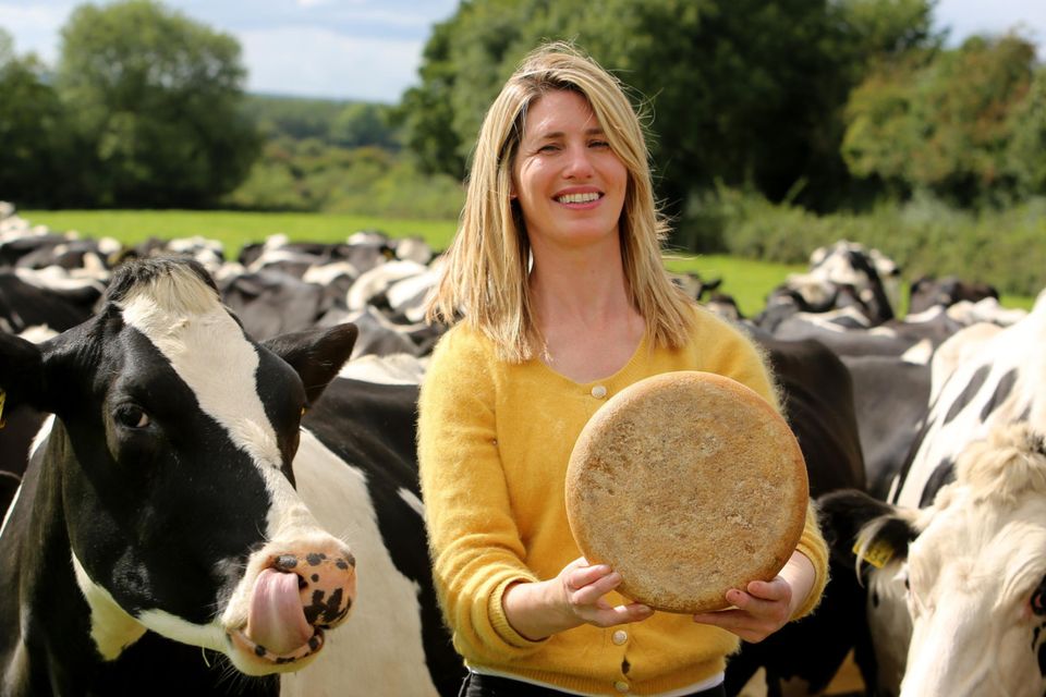 Teresa Roche with the dairy herd on the family farm near Abbey, Co Galway. Photo: Hany Marzouk