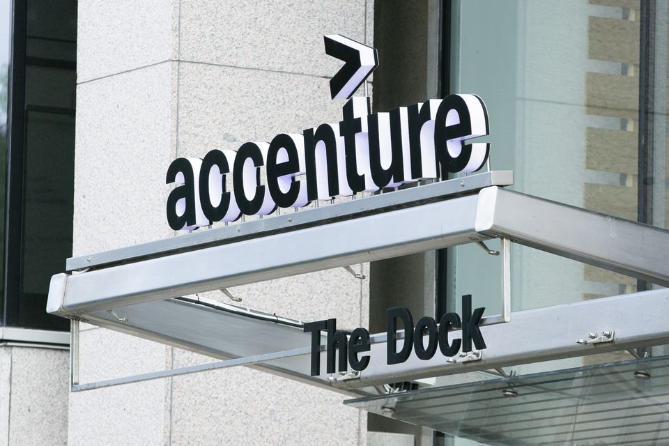 Accenture's The Dock building on Grand Canal Square, Dublin. Photo: Gareth Chaney/ Collins Photos