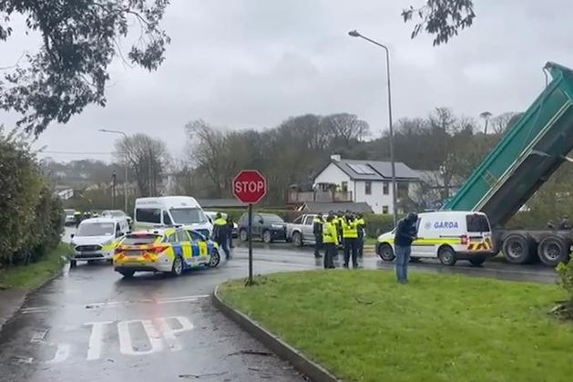 Up to 500 forecourts will run out of fuel today if protests continue as couriers suspend deliveries and public order gardai go to refinery blockade