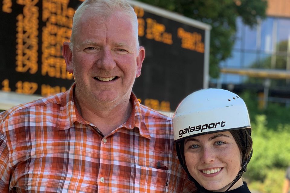 Mike Corcoran and his daughter Madison.