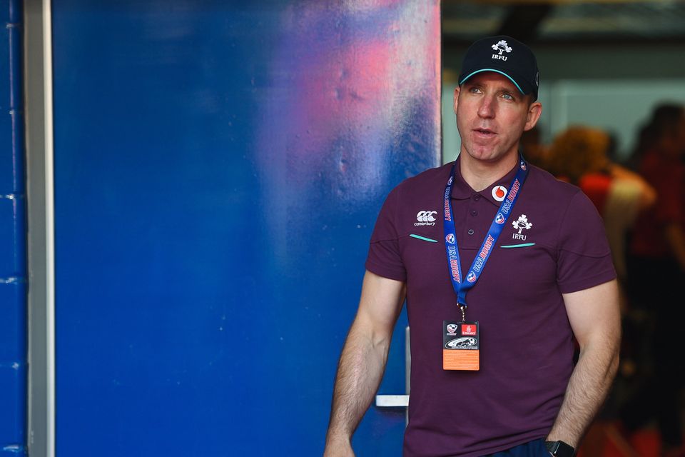 Enda McNulty during his time working with the Ireland team. Photo by Ramsey Cardy/Sportsfile