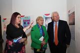 thumbnail: Manager of Louth Volunteer Centre Kayleigh Mulligan shows Minster Heather Humphries and Fergus O’Dowd, TD around the exhibition at the Louth Volunteer Centre’s 20th Anniversary at Highlanes Gallery, Drogheda.