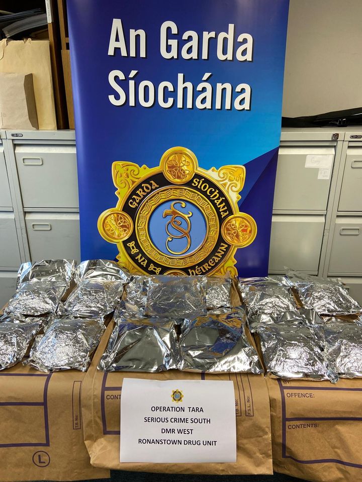 Man (20s) arrested as gardaí seize drugs worth €830,000 in Dublin