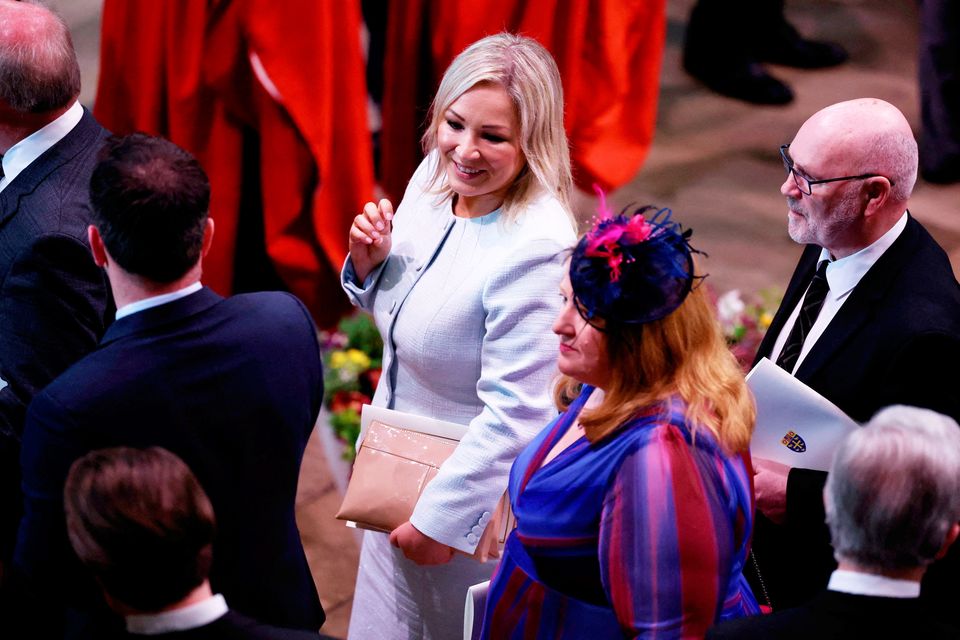 Michelle O'Neill del Sinn Féin en la coronación del rey Carlos III (Foto de Phil Noble, WPA Pool/Getty Images)