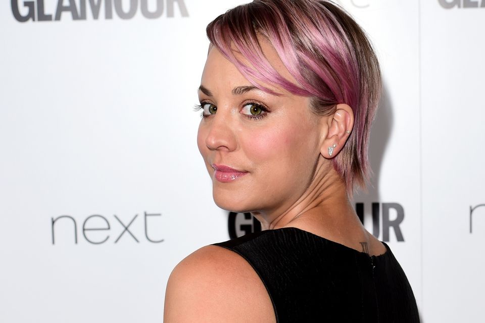 Kaley Cuoco, pictured, and Katey Sagal are to reunite on The Big Bang Theory