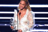 thumbnail: Beyonce accepts the award for Video of the Year for Lemonade at the MTV Video Music Awards at Madison Square Garden on Sunday, Aug. 28, 2016, in New York. (Photo by Charles Sykes/Invision/AP)