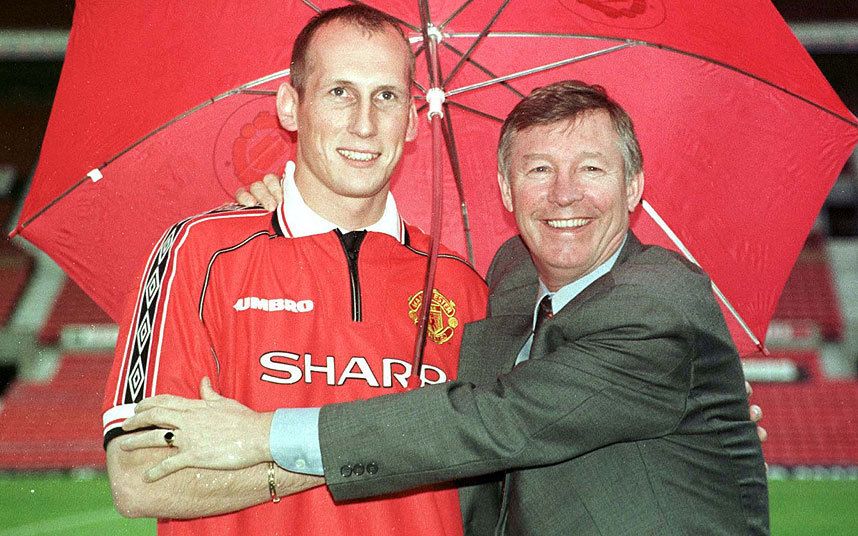Jaap Stam's time at Manchester United ended when Alex Ferguson sold him to Lazio in 2002