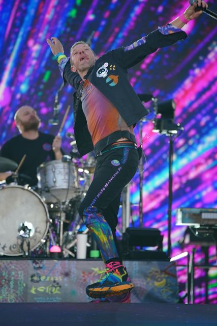 Coldplay in concert at Manchester’s Etihad Stadium as part of their Music Of The Spheres tour (Peter Byrne/PA)