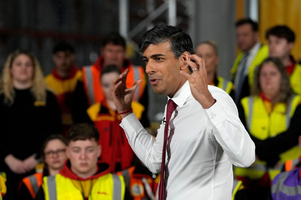 UK prime minister Rishi Sunak is under pressure ahead of today's local elections. Photo: Reuters
