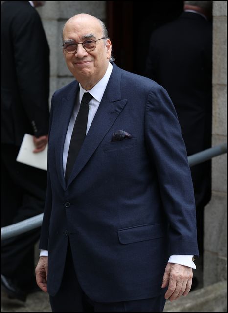 Peter Goulandris asiste al funeral de AJF O'Reilly en la Iglesia del Sagrado Corazón en Donnybrook.  Foto de Steve Humphreys el 23 de mayo de 2024.