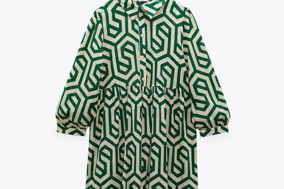 adidas dress olive green Reversible Printed Dress main image 0