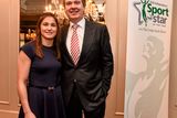 thumbnail: 22 December 2014; Stephen Rae, Editor of the Irish Independent with Katie Taylor, during the Croke Park Hotel / Irish Independent Sportstar of the Year Luncheon 2014. The Westbury Hotel, Dublin. Picture credit: David Maher / SPORTSFILE