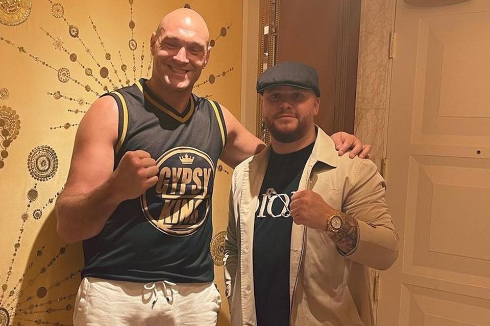 Ben Lyons with boxer Tyson Fury. Photo: Instagram