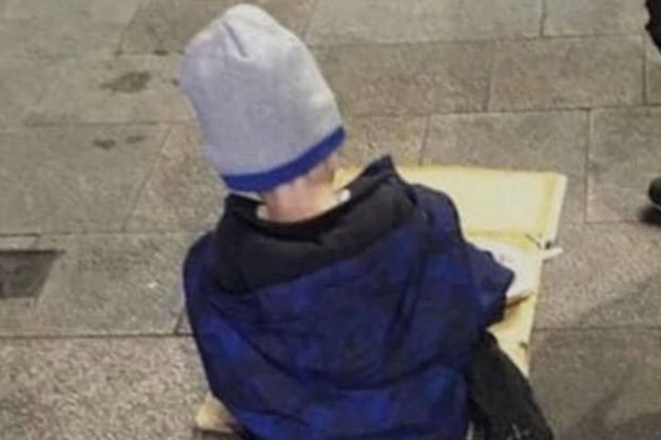 This photo of a homeless boy named Sam went viral in 2019 when published online by Dublin volunteer group The Homeless Street Cafe