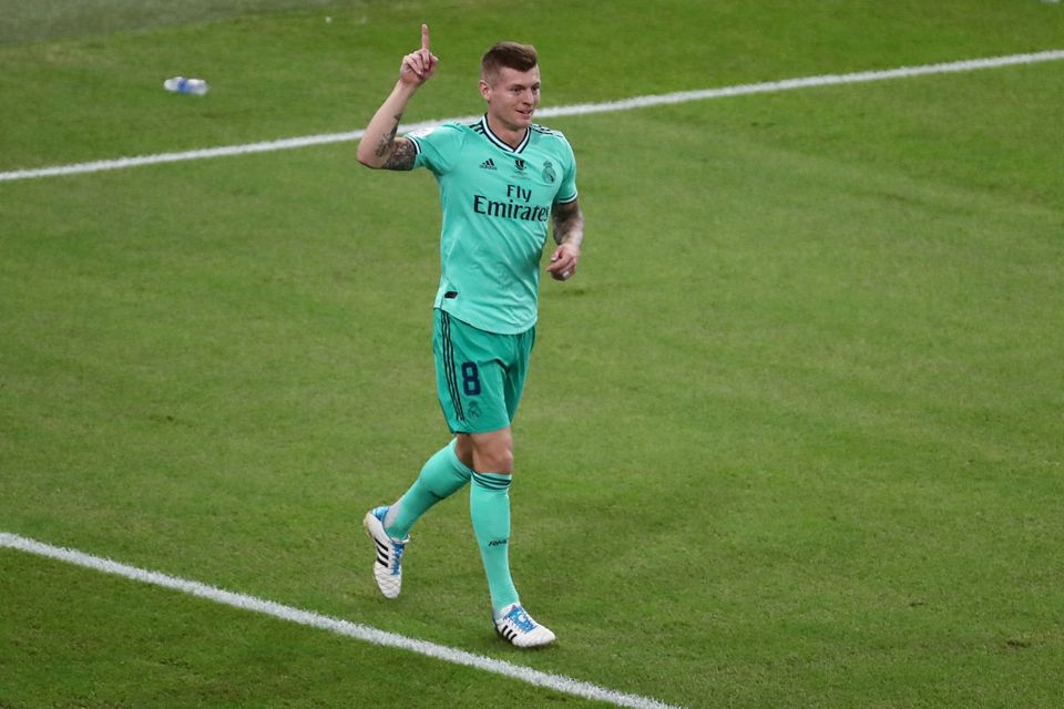 Watch Toni Kroos score direct from a corner as Real Madrid take on