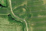 thumbnail: Shadows from history:  Hidden ancient monuments came to light after millennia, revealed by last summer’s drought and Google Maps/Earth images including this one at Donadea, Co Kildare