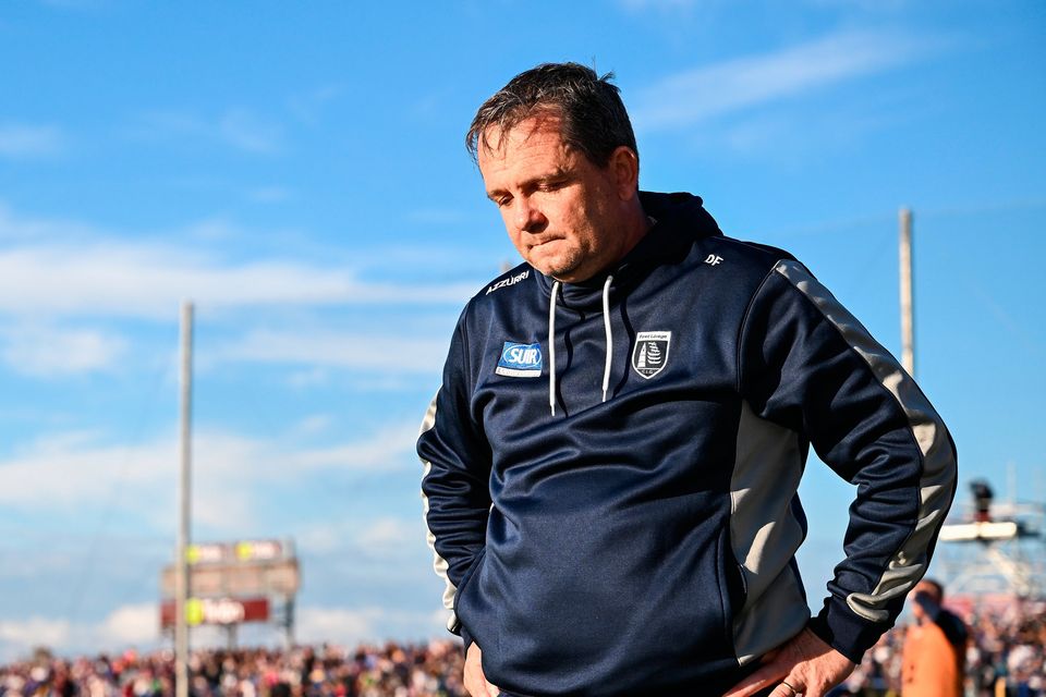 Waterford manager Davy Fitzgerald during the closing moments of the Munster GAA Hurling Senior Championship Round 3 match between Waterford and Tipperary at Walsh Park