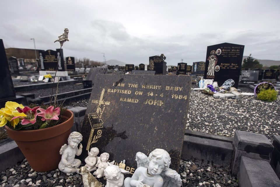 Inquiry: The grave of Baby John, who was murdered in 1984, in Cahersiveen, Co Kerry. Photo: Mark Condren