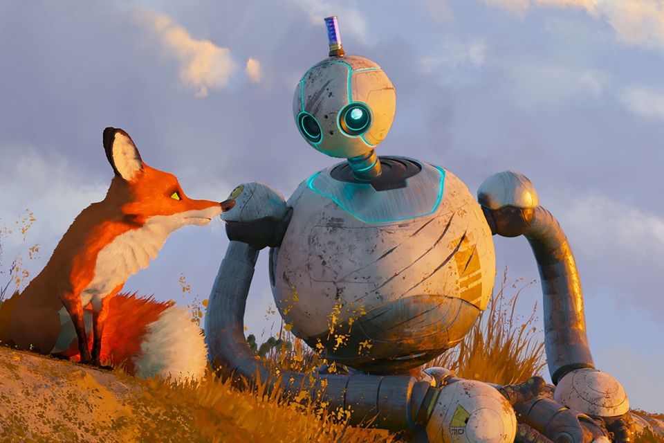 Pedro Pascal’s smooth-talking fox and Lupita Nyong’o’s robot in ‘The Wild Robot’