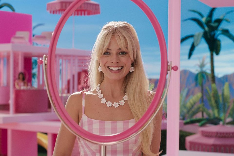 Margot Robbie in a scene from the Barbie film. Photo: Warner Bros. Pictures