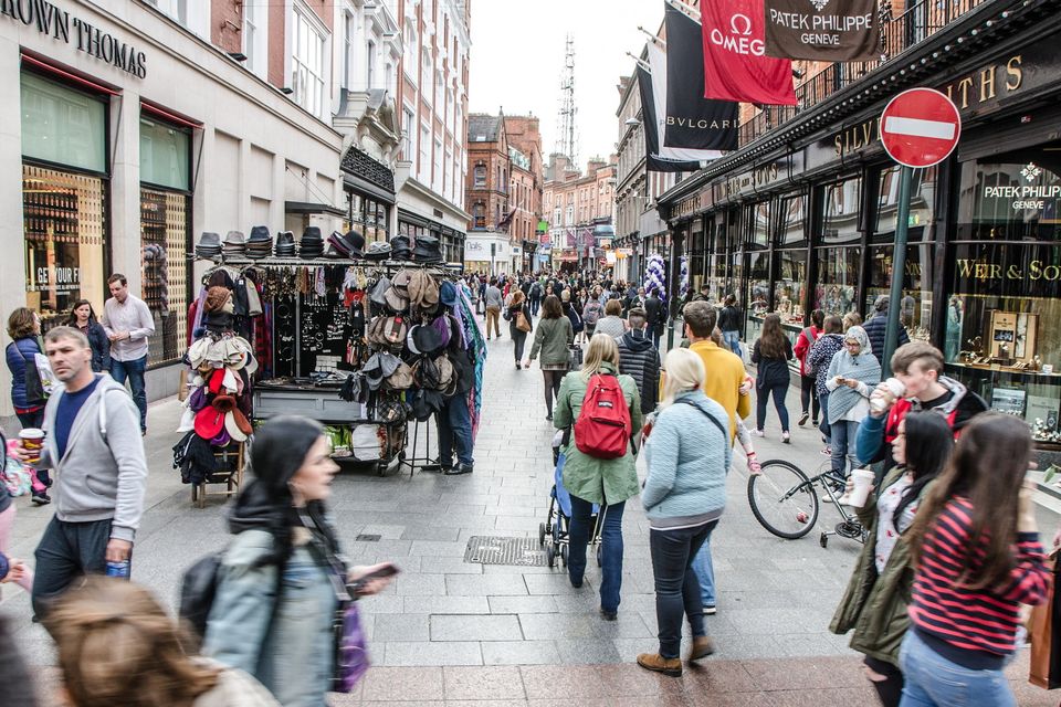 People on Dublin's Grafton Street. File image