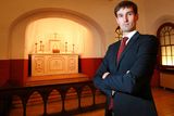 thumbnail: UCD's Conor Mulvagh pictured in the Chapel in Kilmainham Gaol , where Joseph Mary Plunkett was married. Picture: Frank Mc Grath