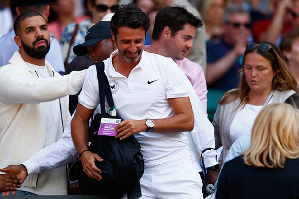 LONDON, ENGLAND - JULY 11:  Patrick Mouratoglou attends day twelve of the Wimbledon Lawn Tennis Championships at the All England Lawn Tennis and Croquet Club on July 11, 2015 in London, England.  (Photo by Julian Finney/Getty Images)