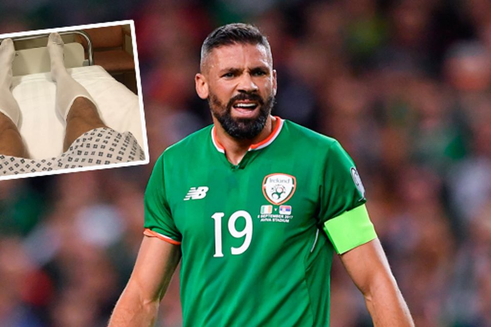 Jon Walters shared a piclture on social media that shows him dressed for surgery