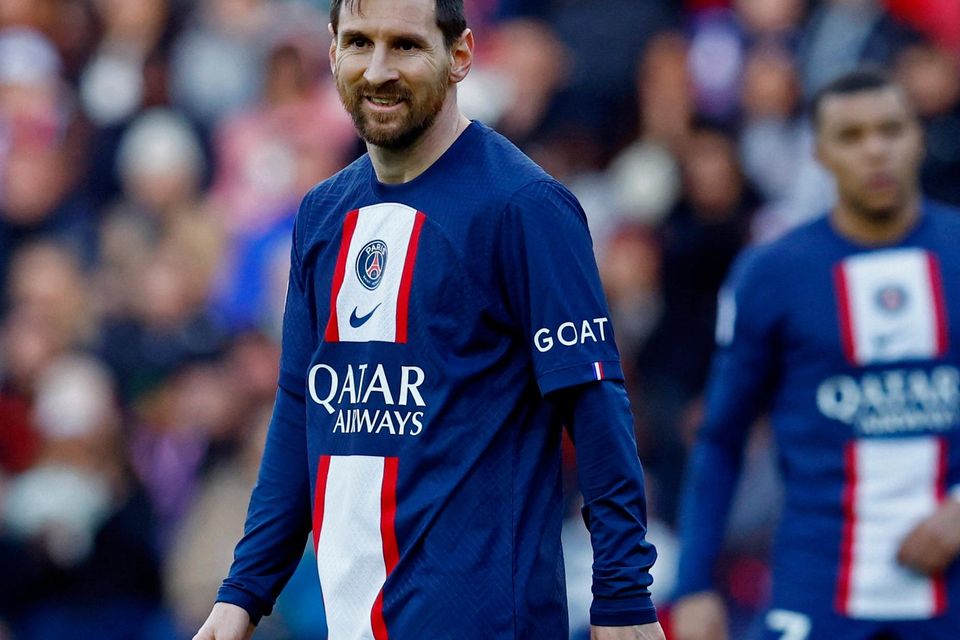 Paris St Germain's Lionel Messi