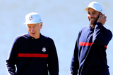 thumbnail: John McEnroe and James Blake during the Ryder Cup Celebrity Match at Le Golf National. Photo: PA